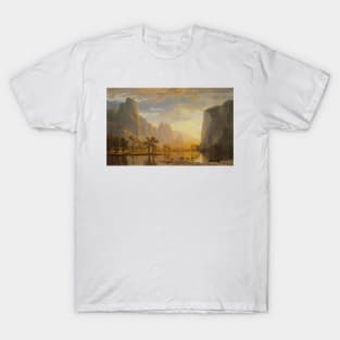 Valley of the Yosemite by Albert Bierstadt T-Shirt